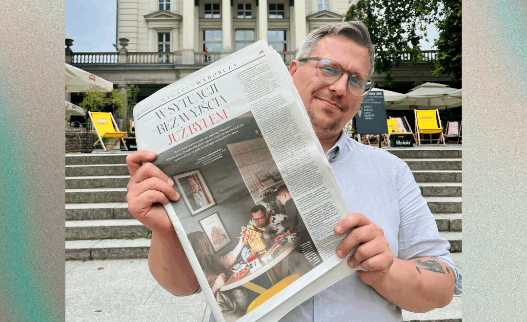 Mężczyzna w&nbsp;żałobie – rozmowa Filipa Tarachowicza w&nbsp;Gazecie Wyborczej